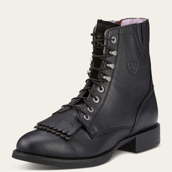 Ariat Heritage Lacer II Boot in Black Deertan.